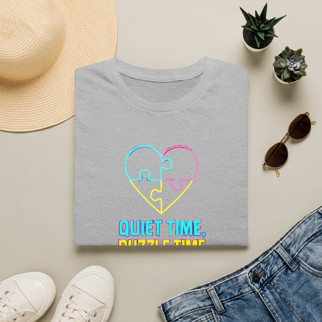 Puzzle Time Neon Heart T-Shirt