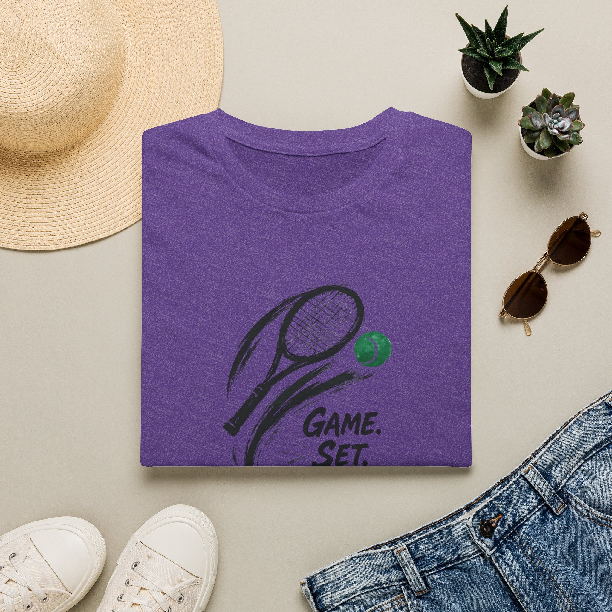 Tennis Game Set Win T-Shirt