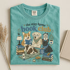 Stay-Home Book Club T-Shirt — Dogs Reading Cozy Graphic Tee