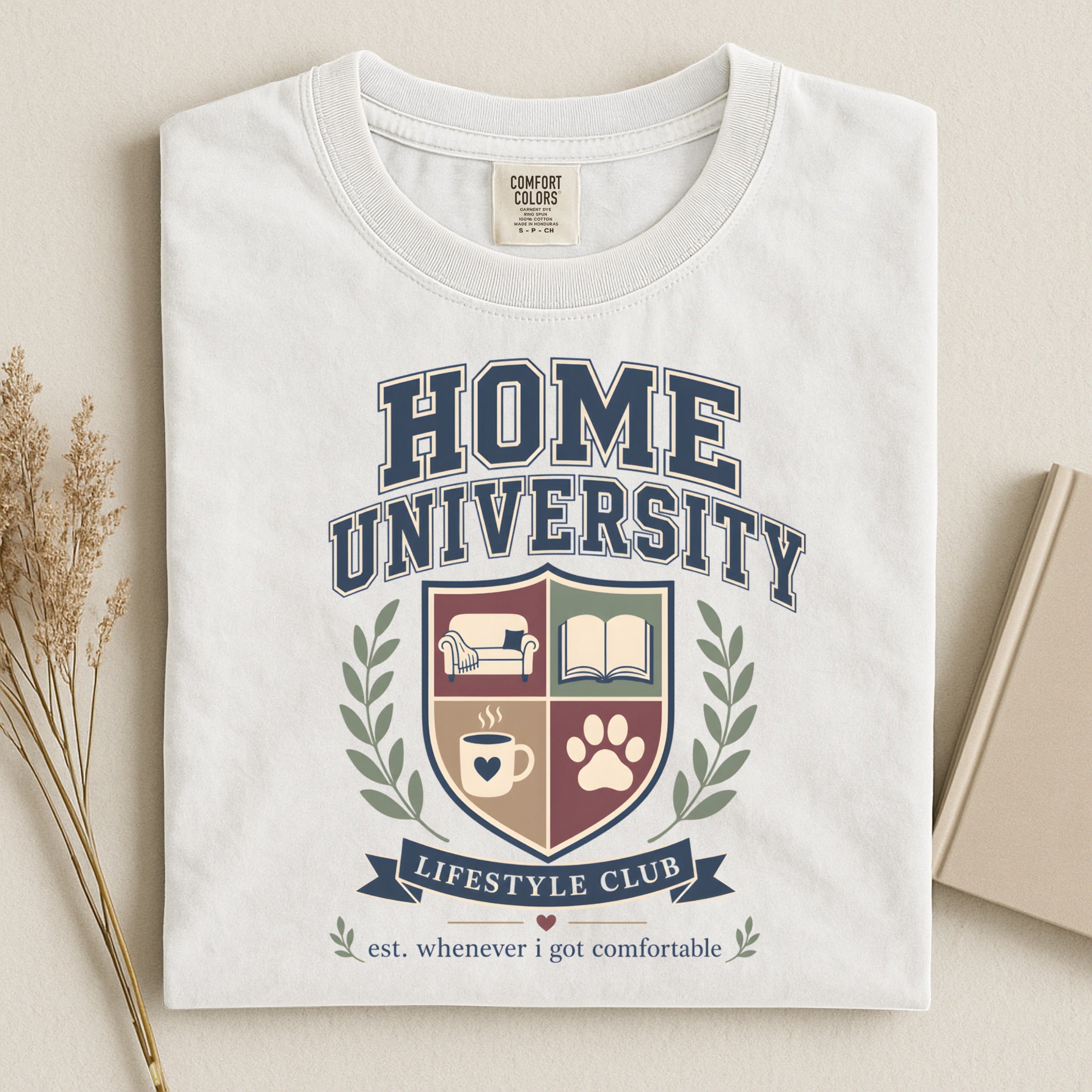 Home University Crest T-Shirt — Lifestyle Club Graphic Tee