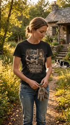 T-Shirt — "My Favorite Place Is Wherever We Are" Cozy Vintage Reading Room Tee